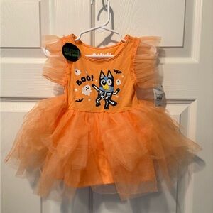 Kids Halloween Costume with Tulle and Glow-in-the-Dark Design